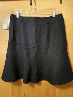 GAP Black A-Line Flounce Skirt